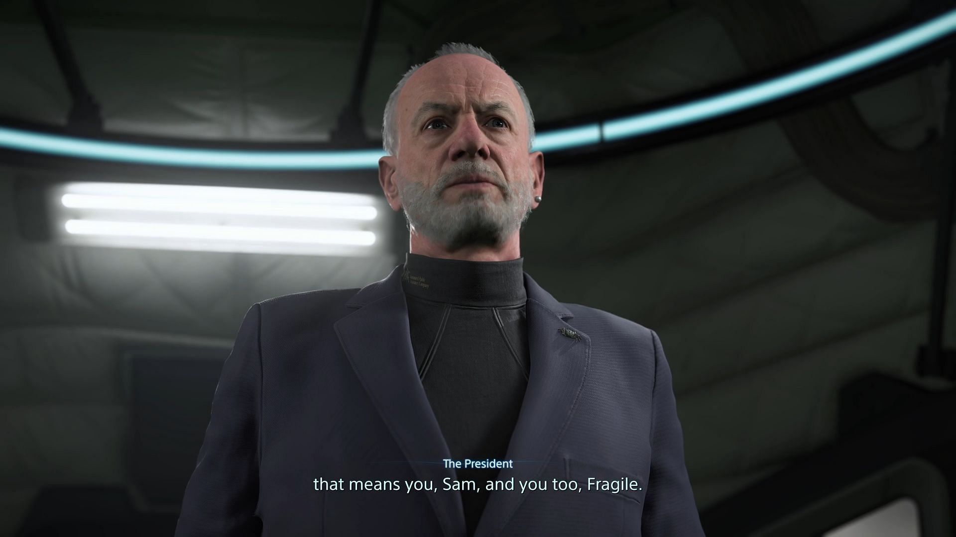 The President explaining the current situation (Image via Sony Interactive Entertainment || Sportskeeda)
